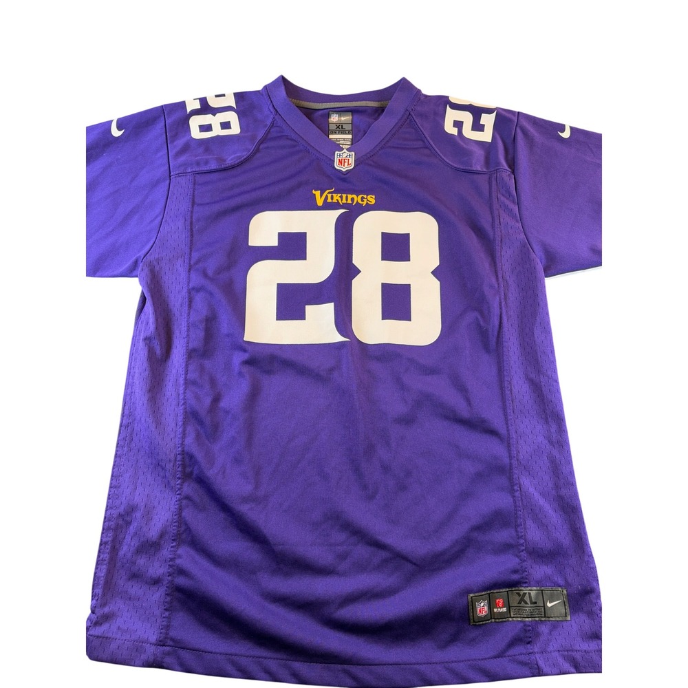 Nike NFL Minnesota Vikings Adrian Peterson 28 Jersey Youth XL Purple